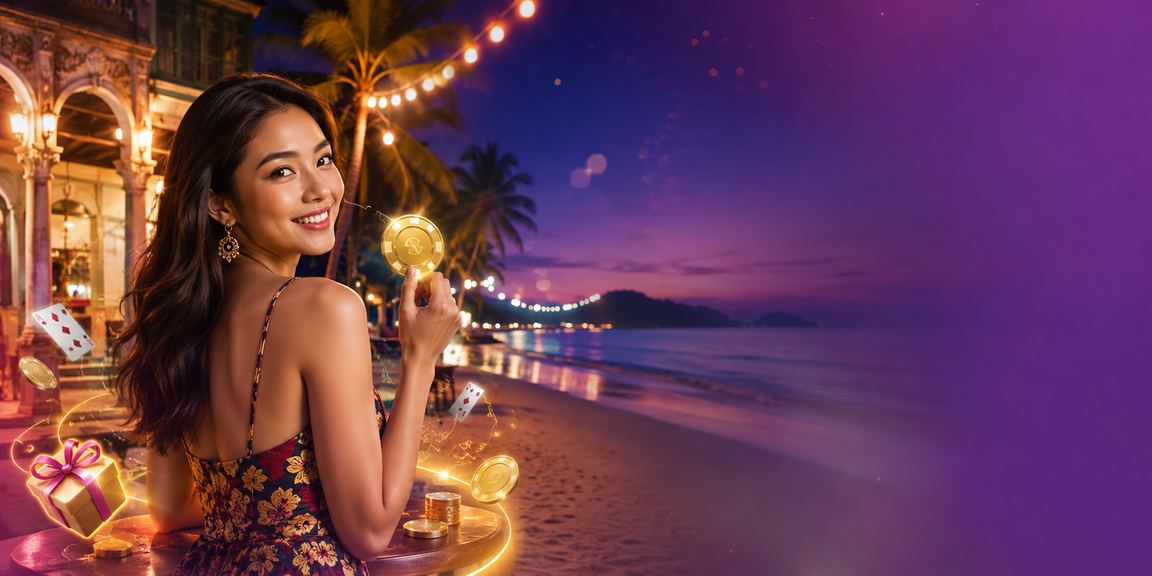 Pemain kad di Langkawi dengan pakaian tradisional Melayu menikmati permainan rummy