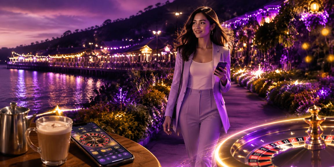 Meja Roulette kelas pertama dengan dealer hidup di Malaysia