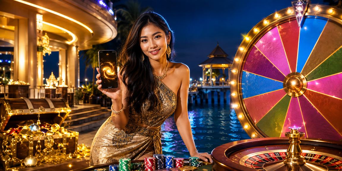 Roda roulette berputar di kasino bergaya Melayu di Terengganu dengan suasana mewah